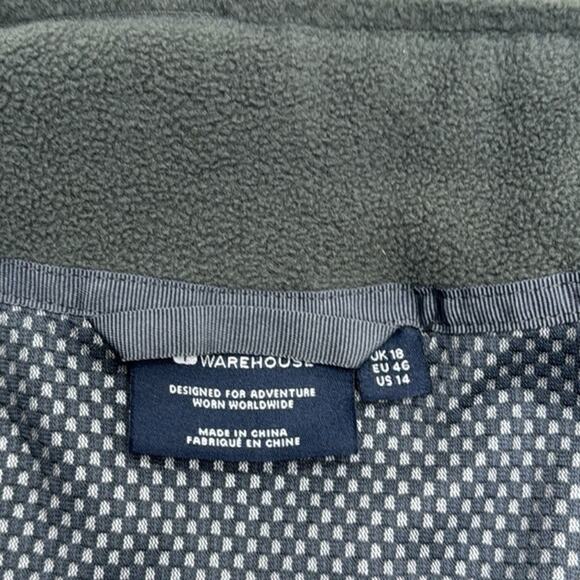 MOUNTAIN WAREHOUSE Women’s 14 Gray Heavyweight Fleece Jacket - Picture 7 of 7